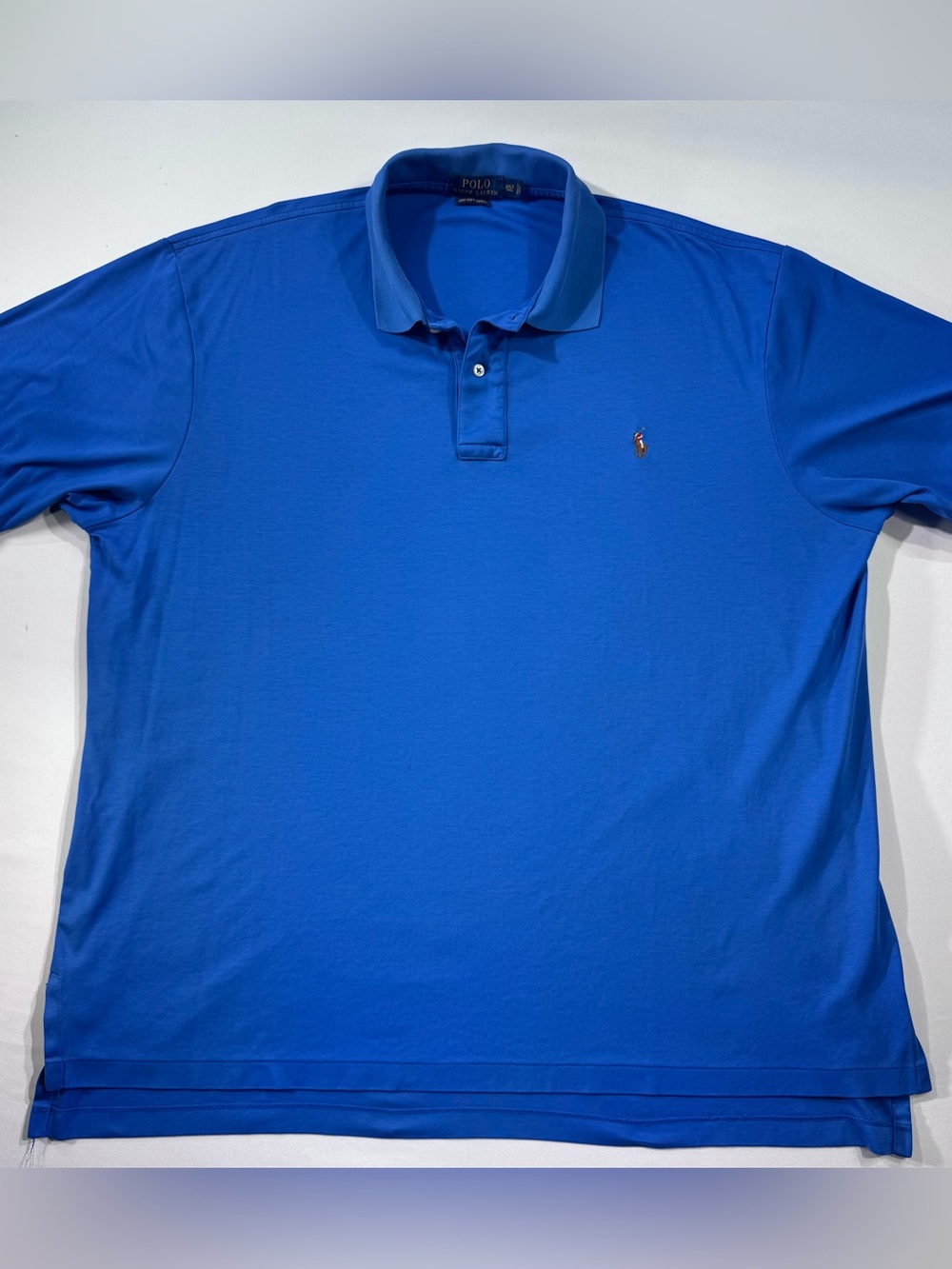 Polo Ralph Lauren Performance Polo Shirt, Rare Multi-colored Embroidered Logo